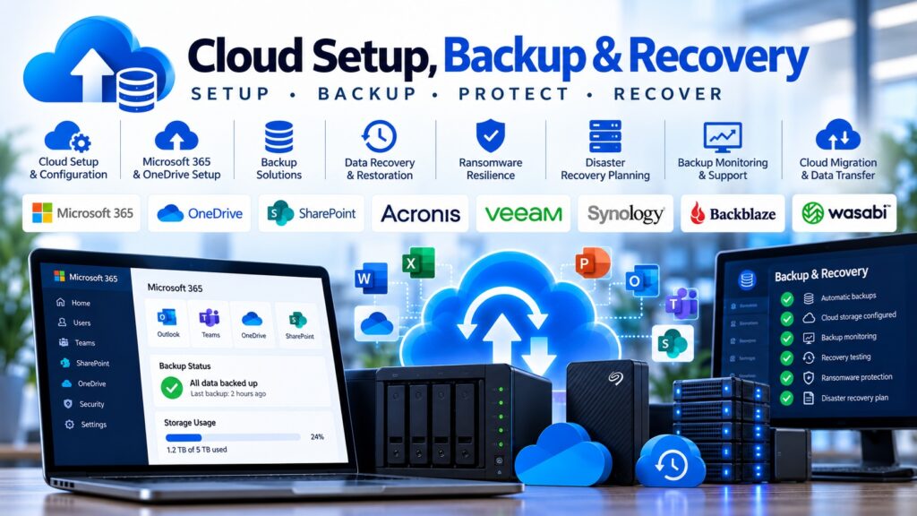 CLOUD SETUP, BACKUP & RECOVERY SOLUTIONS 1 CloudSetupBackupRecovery