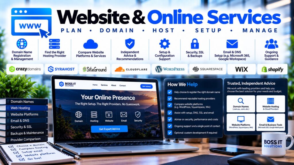 WEBSITE, DOMAIN & HOSTING GUIDANCE 1 WebsiteOnlineServices
